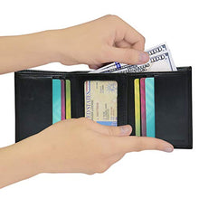 Load image into Gallery viewer, Kenneth Cole Reaction Men's Wallet - RFID Genuine Leather Slim Trifold with ID Window and Card Slots