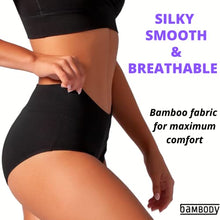Load image into Gallery viewer, Bambody Absorbent Panty: Period Panties/Maternity & Postpartum Underwear (Medium, 3 PACK (BLACK))