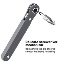 Load image into Gallery viewer, MulWark 20pc 1/4 Ultra Low Profile Mini Ratchet Wrench Close Quarters Screwdriver Set with High Torque - Right Angle EDC Tool with 90 Degree Mini Offset Reversible Drive Handle & Multi Hex Bits Set