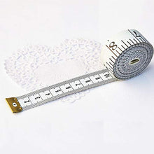 Load image into Gallery viewer, Soft Tape Measure Double Scale Body Sewing Flexible Ruler for Weight Loss Medical Body Measurement Sewing Tailor Craft Vinyl Ruler, Has Centimetre Scale on Reverse Side 60-inch(White)