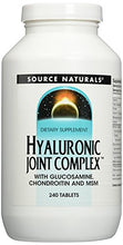 Load image into Gallery viewer, Source Naturals Hyaluronic Joint Complex with Glucosamine, Chondroitin & MSM Extra Strength - 240 Tablets