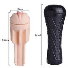 Load image into Gallery viewer, Masturbator Male Pocket Pussy Oral Sex Toys Blow Job with 3D Realistic Vagina Stroker with Penis Ring, Man Masturbation with Realistic Textured Removable Sleeves POI98