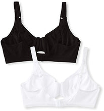 Load image into Gallery viewer, Fruit of the Loom Women's Unlined Underwire Bra(Pack of 2) Bra, Black hue/White, 40D