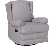 Load image into Gallery viewer, Amazon Brand – Ravenna Home Manning Swivel Base Recliner, 34.6"W, Grey