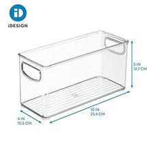 Load image into Gallery viewer, iDesign Linus BPA-Free Plastic Stackable Organizer Storage Bin with Handles for Kitchen, Pantry, Bathroom, Small