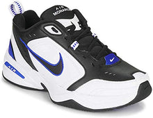Load image into Gallery viewer, Nike Men's Air Monarch IV Cross Trainer, Black/Black-White-Racer Blue, 12 Regular US