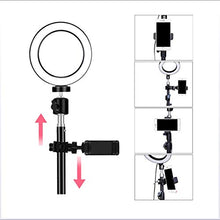 Load image into Gallery viewer, CWH&WEN Selfie Fill Lamp, 6 Inch LED Ring Light with Tripod Stand, 10 Brightness Levels and 3 Lighting Modes, for Selfie Pictures YouTube Videos Makeup