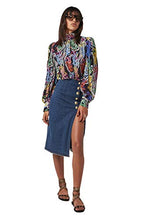 Load image into Gallery viewer, PETER DUNDAS Blue Denim Skirt, 42IT