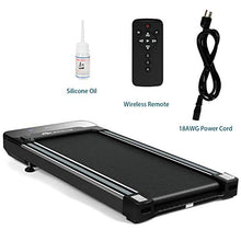 Load image into Gallery viewer, Goplus Under Desk Electric Treadmill, with Touchable LED Display and Wireless Remote Control, Built-in 3 Workout Modes and 12 Programs, Walking Jogging Machine for Home/Office