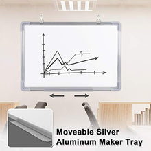 Load image into Gallery viewer, Magnetic Whiteboard, GALSOAR 48x36 Inches Ultra Slim, Lightweight Magnetic Dry Erase Board, Accessories, Silver Aluminium Frame, Includes White Board Pen, Pen Tray, Eraser, 4 Magnets
