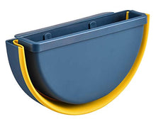 Load image into Gallery viewer, Kitchen Hanging Trash Can Foldable for Wall or Cabinet, Collapsible Garbage Bin Portable for Car Home Outdoor (Blue)