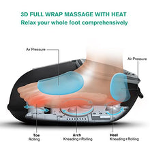 Load image into Gallery viewer, Medcursor Foot Massager Machine with Heat, Deep Kneading Massager, Delivers Relief for Tired Muscles and Plantar, Multi-Level Settings & Adjustable Intensity for Home or Office Use (Black)