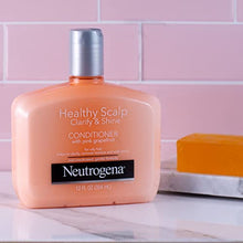 Load image into Gallery viewer, Neutrogena Exfoliating Healthy Scalp Clarify & Shine Conditioner for Oily Hair and Scalp, Anti-Residue Conditioner with Pink Grapefruit, Paraben & Phthalate-Free, Color-Safe, 12 Fl Oz (pack of 3)