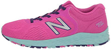 Load image into Gallery viewer, New Balance Kid's Fresh Foam Arishi V2 Bungee Running Shoe, Fusion/Hilite, 6.5 M US Big Kid (8-12 Years)
