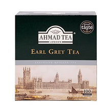 Load image into Gallery viewer, Ahmad Tea Black Tea, Earl Grey Teabags, 100 ct - Caffeinated and Sugar-Free