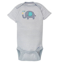 Load image into Gallery viewer, Gerber Baby Girls' 4-Pack Short Sleeve Onesies Bodysuits (0-3 Months, Gray)
