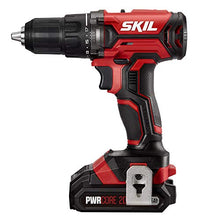 Load image into Gallery viewer, Skil 4-Tool Combo Kit: 20V Cordless Drill Driver, Impact Driver, Reciprocating Saw and LED Spotlight, Includes Two 2.0Ah Lithium Batteries and One Charger - CB739601