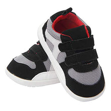 Load image into Gallery viewer, Kuner Baby Boys and Girls Cotton Rubber Sloe Outdoor Sneaker First Walkers Shoes (13.5cm(12-18months), Black)