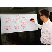 Load image into Gallery viewer, Fine Reusable Whiteboard Message Board Reminder Board Self-Adhesive Peel Stick Paper for School,Office,Home,Kids Drawing,Refrigerator (White)