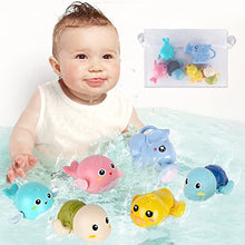 Load image into Gallery viewer, FAYOGOO Bath Toys, 6 Pack Baby Bath Toys for Toddlers 1-3, Floating Wind-up Toys Swimming Pool Games Water Play Set Gift for Bathtub Shower Beach Infant Toddlers Kids Boys Girls Ages 4-8 Years Old