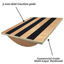 Load image into Gallery viewer, 15" Stretching and Balancing Exercise Board by Trademark Innovations,Black