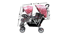 Load image into Gallery viewer, Ymkf Sqqr Weather Shield Double Popular for Swivel Wheel Stroller Universal Size Baby Rain Cover/Wind Shield Deal (Black)