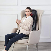 Load image into Gallery viewer, SNAILAX Shiatsu Back Massager with Heat -Deep Kneading Massage Chair Pad with Adjustable Intensity, Shiatsu Chair Massager to Relax Full Body Muscle