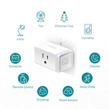 Load image into Gallery viewer, Kasa Smart Plug HS103P4, Smart Home Wi-Fi Outlet Works with Alexa, Echo, Google Home & IFTTT, No Hub Required, Remote Control, 15 Amp, UL Certified, 4-Pack, White