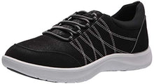 Load image into Gallery viewer, Clarks Women's Adella Holly, Black Textile, 10Medium
