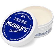 Load image into Gallery viewer, Musher's Secret Dog Paw Wax (2.1 Oz): All Season Pet Paw Protection Against Heat, Hot Pavement, Sand, Dirt, Snow - Great for Dogs on Trails and Walks!