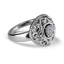 Load image into Gallery viewer, Carolyn Pollack Sterling Silver White Moonstone Gemstone June Birthstone Ring Size 6