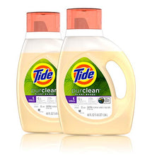 Load image into Gallery viewer, Tide Purclean liquid laundry detergent, honey lavender, pack of 2, 46 fl Ounce each, 2 Count