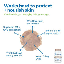 Load image into Gallery viewer, Waxhead Biodegradable Sunscreen Stick - Kids Sunscreen Stick, Reef Safe Sunscreen Waterproof, Coral Reef Safe Sunscreen, Zinc Sunscreen Stick for Kids, Mineral Sunscreen Stick, Sun Screen Protector for Face (Tinted)