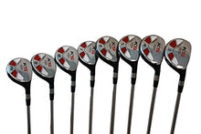 Load image into Gallery viewer, Petite Senior Womens Majek Golf Clubs All Ladies Hybrid Complete Full Lightweight Graphite Set Includes: #3, 4, 5, 6, 7, 8, 9, PW. Right Handed Senior Lady Flex Clubs Perfect for Ladies 4'10" to 5'3"