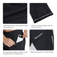 Load image into Gallery viewer, BALEAF Men's Cycling Shorts 3D Padded Road Bike Bicycle Riding Tights MTB Cycle Gravel Biking Pockets UPF 50+ Black Size L
