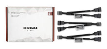 Load image into Gallery viewer, Noctua NA-SYC1 chromax.Black, 4 Pin Y-Cables for PC Fans (Black)
