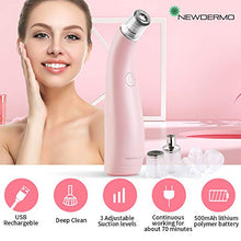 Load image into Gallery viewer, NEWDERMO 2-IN-1 Microdermabrasion Machine for Facial, Diamond Microdermabrasion Device USB Rechargeable - Advanced Home Facial Treatment Machine