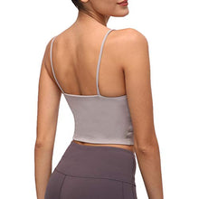 Load image into Gallery viewer, Lemedy Women Padded Sports Bra Fitness Workout Running Shirts Yoga Tank Top (S, Light Grey)