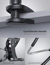 Load image into Gallery viewer, Phone Holder Bed Gooseneck Mount - Lamicall Cell Phone Clamp Clip for Desk, Flexible Long Arm Headboard Bedside Lazy Bracket, Overhead Table Stand, Compatible with iPhone 11 Pro Xs Max XR X 8 7 6 Plus