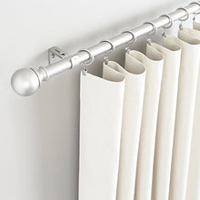 Load image into Gallery viewer, AmazonBasics 1" Curtain Rod with Round Finials - 72" to 144"