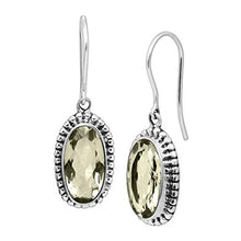 Load image into Gallery viewer, Silpada 'Everafter' Natural Green Amethyst Drop Earrings in Sterling Silver