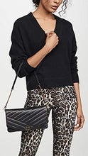 Load image into Gallery viewer, Tory Burch Women's Kira Chevron Clutch, Black, One Size