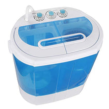 Load image into Gallery viewer, ZENY Portable Compact Washing Machine Mini Twin Tub Washer Spin Spinner 9.9lbs Capacity, Lightweight Small Laundry Washer for Apartment RV