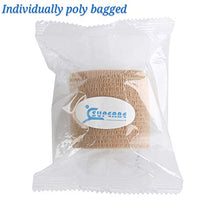 Load image into Gallery viewer, 12 Bulk Pack Cohesive Tape, Self Adherent Wrap 2 Inches X 5 Yards - Self Adhesive Bandage Medical Vet Wrap for First Aid, Sports Protection and Wrist, Ankle Sprains & Swelling