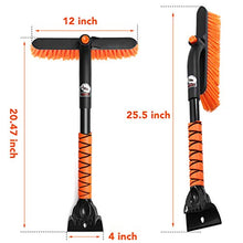 Load image into Gallery viewer, MATCC Car Snow Brush Removal with Ice Scraper and Foam Grip Detachable Snow Mover for Car Auto SUV Truck Windshield Windows