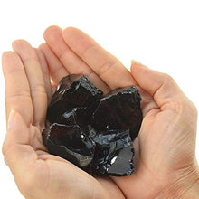 Load image into Gallery viewer, UFEEL 1lb Bulk Rough Black Obsidian Crystal - Large 1" Natural Raw Stones Crystal for Tumbling, Cabbing, Fountain Rocks, Decoration,Polishing, Wire Wrapping, Wicca & Reiki Healing Crystals