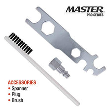 Load image into Gallery viewer, Master Pro 55 Series High-Performance Pressure Feed Spray Gun with 1.2mm Tip - Ideal for Automotive Basecoats, Clearcoats, Primers, Industrial and Woodworking Coatings - Superior Paint Atomization