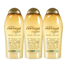 Load image into Gallery viewer, OGX Smoothing + Coconut Coffee Body Cream, 19.5 Ounce (pack of 3)