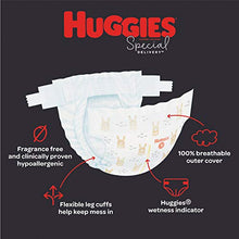 Load image into Gallery viewer, Hypoallergenic Baby Diapers Size 4, 140 Ct, Huggies Special Delivery, Softest Diaper, Safe for Sensitive Skin