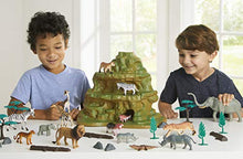Load image into Gallery viewer, Animal Zone Safari Figure Mountain Playset, for Ages 3-6, 30 Pieces